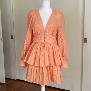 Acler Amelia Dress in Apricot